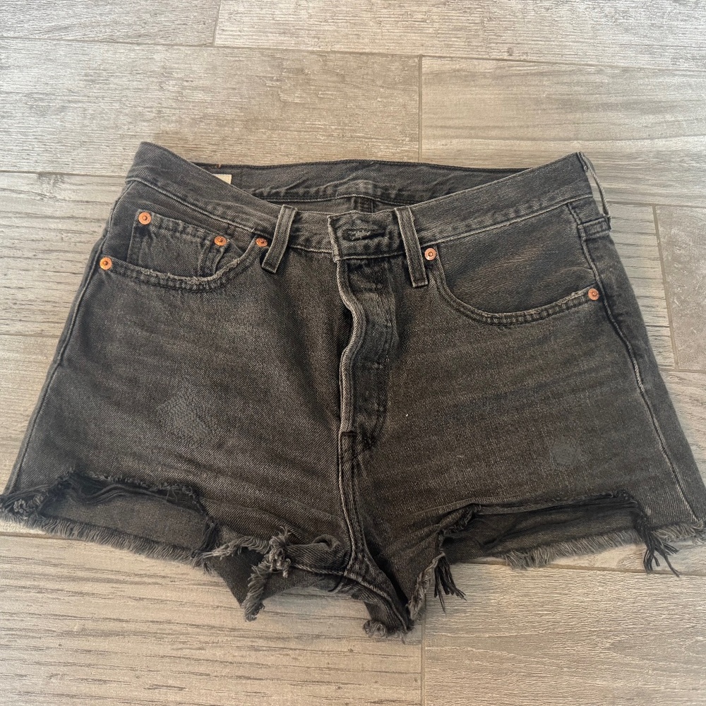 501 Original Fit Levi Rise High Rise Womens Shorts
